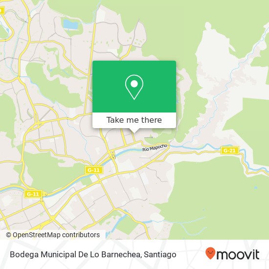 Bodega Municipal De Lo Barnechea map