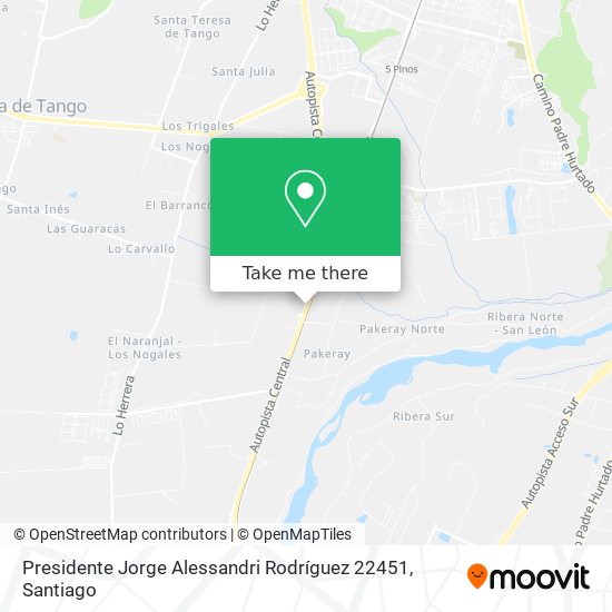 Mapa de Presidente Jorge Alessandri Rodríguez 22451