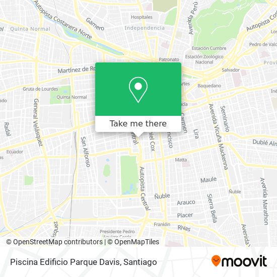 Piscina Edificio Parque Davis map
