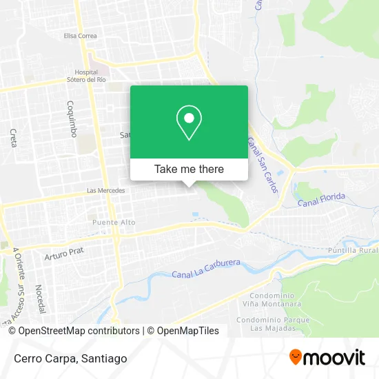 Cerro Carpa map