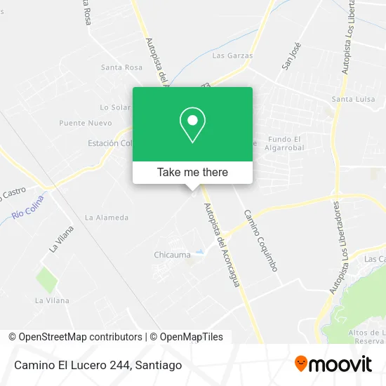Camino El Lucero 244 map