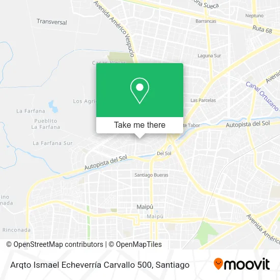 Arqto Ismael Echeverría Carvallo 500 map