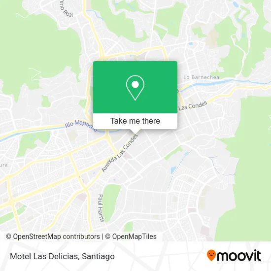 Motel Las Delicias map