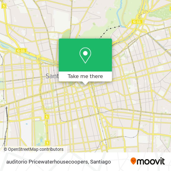 auditorio Pricewaterhousecoopers map