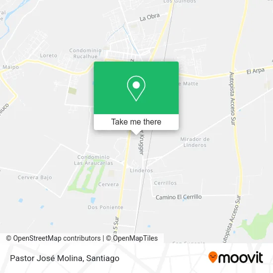 Pastor José Molina map