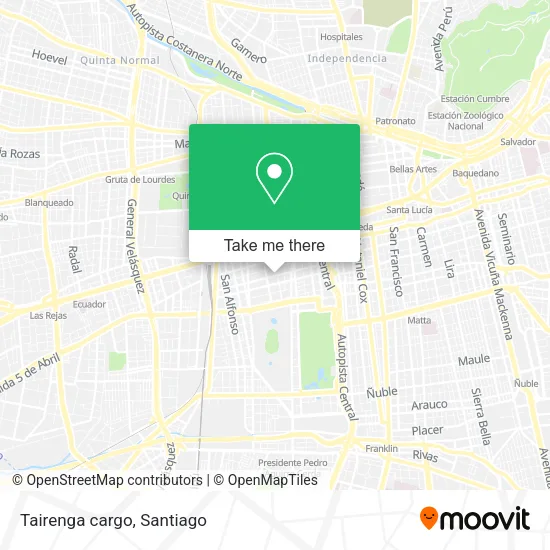 Mapa de Tairenga cargo