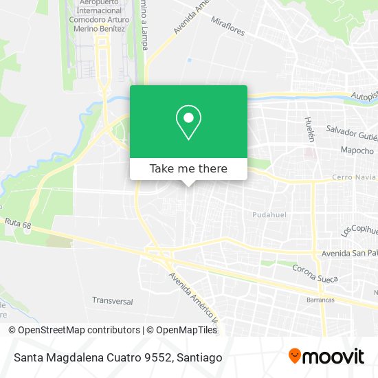 Santa Magdalena Cuatro 9552 map