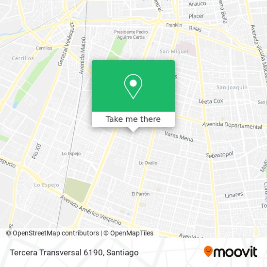 Tercera Transversal 6190 map