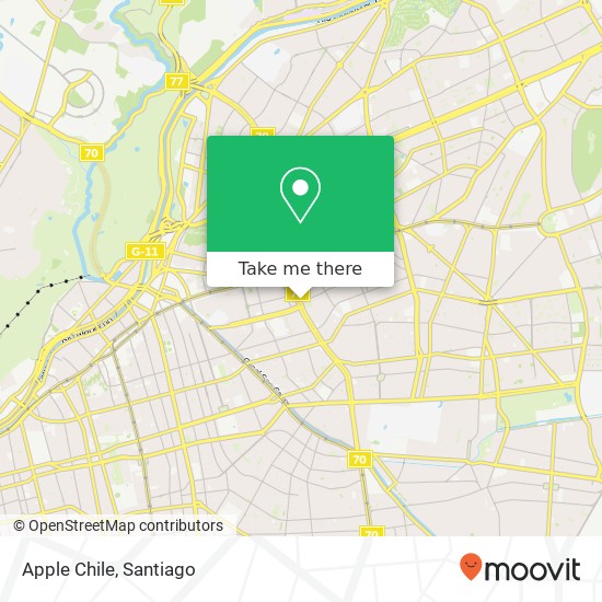 Apple Chile map