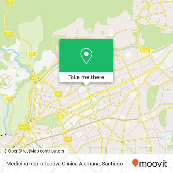 Medicina Reproductiva Clínica Alemana map