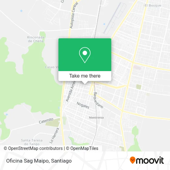 Oficina Sag Maipo map
