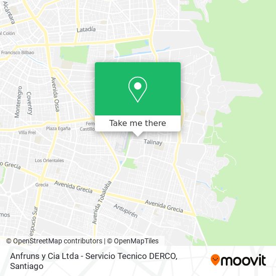 Anfruns y Cia Ltda - Servicio Tecnico DERCO map