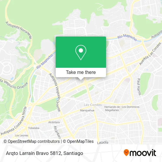 Arqto Larraín Bravo 5812 map