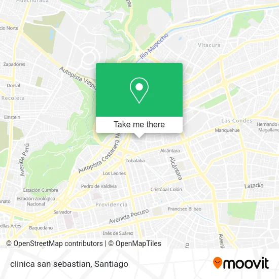 clinica san sebastian map