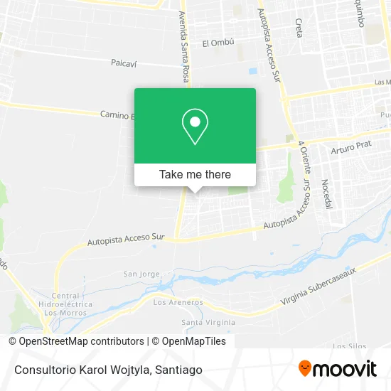 Consultorio Karol Wojtyla map