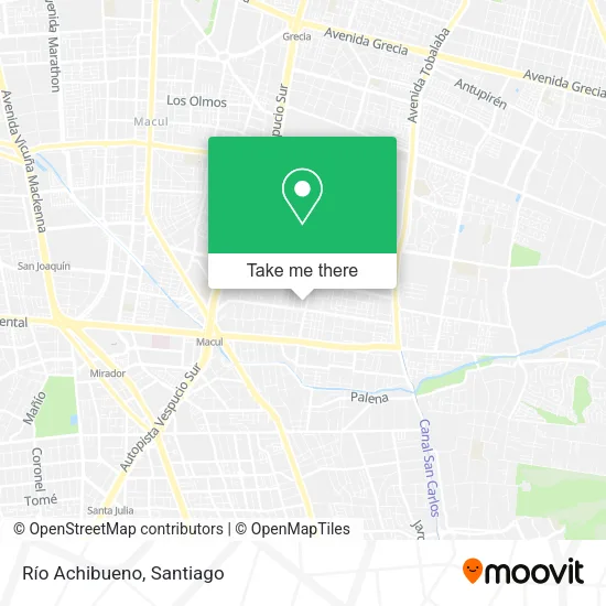Río Achibueno map