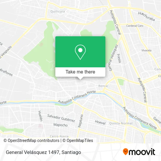 General Velásquez 1497 map