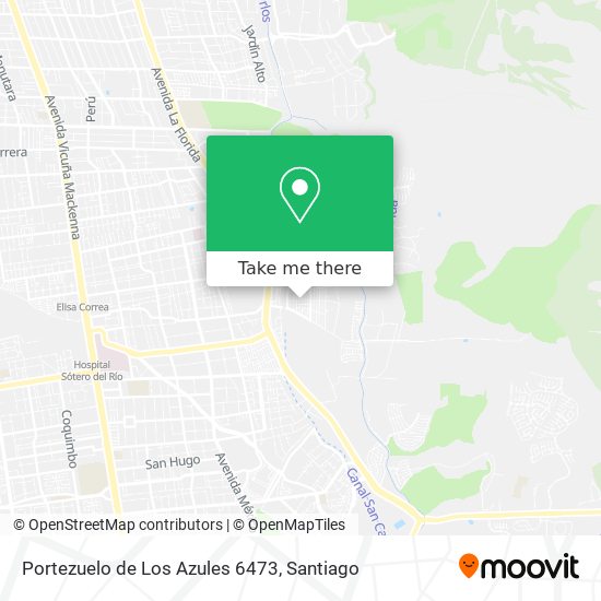Portezuelo de Los Azules 6473 map