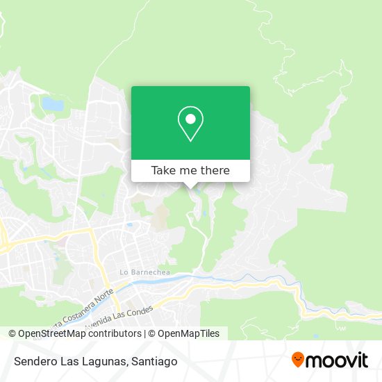 Sendero Las Lagunas map