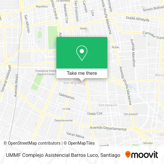 UMMF Complejo Asistencial Barros Luco map