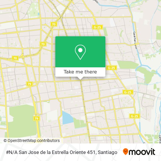 #N / A San Jose de la Estrella Oriente 451 map
