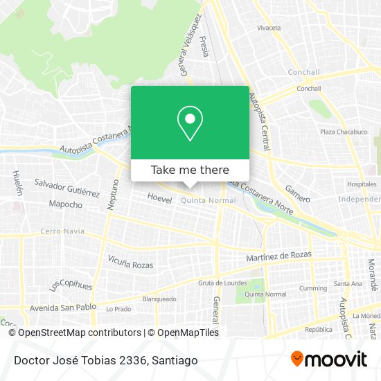 Doctor José Tobias 2336 map