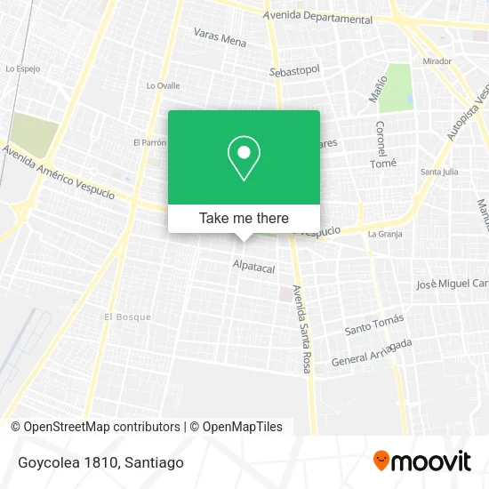 Goycolea 1810 map