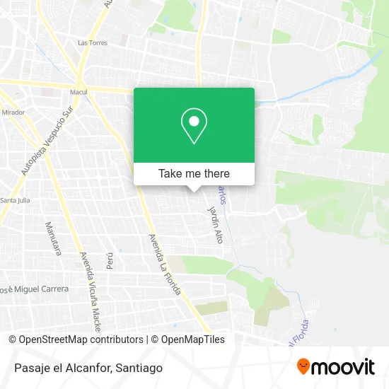 Pasaje el Alcanfor map