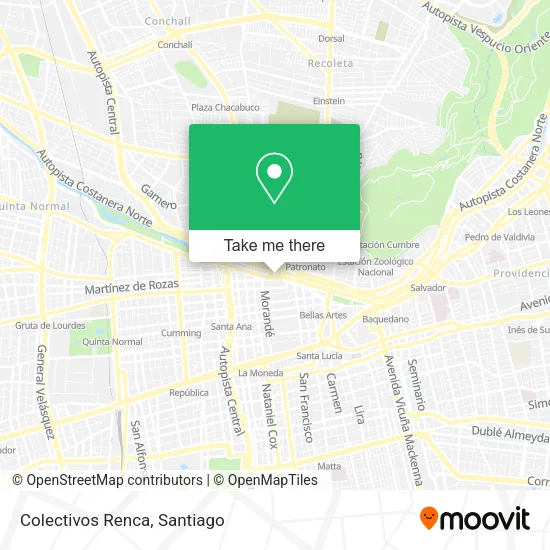 Colectivos Renca map