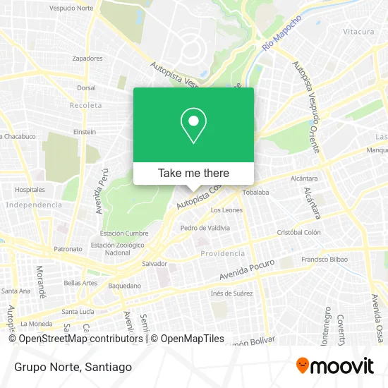 Grupo Norte map