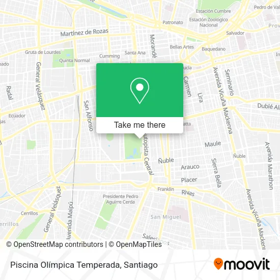 Piscina Olímpica Temperada map