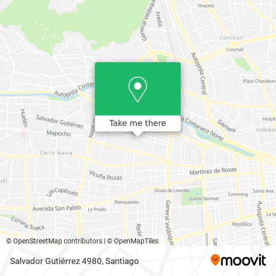 Salvador Gutiérrez 4980 map