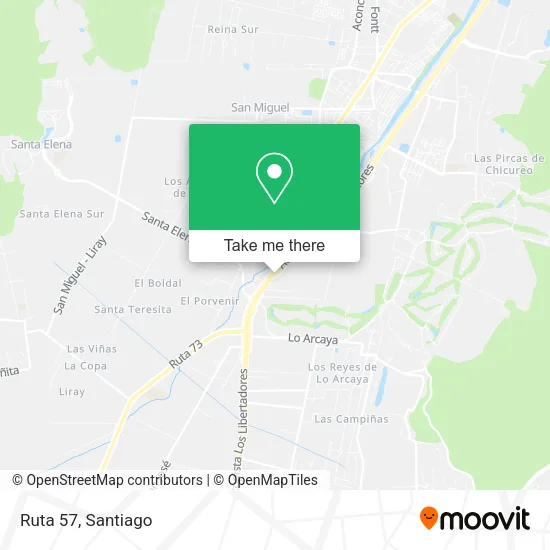 Ruta 57 map