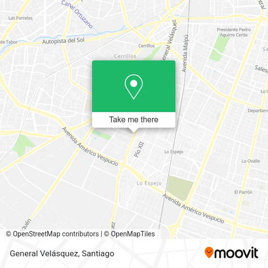 General Velásquez map