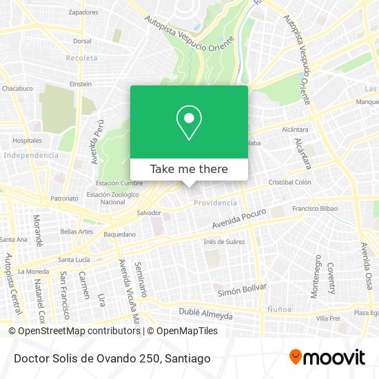 Doctor Solis de Ovando 250 map