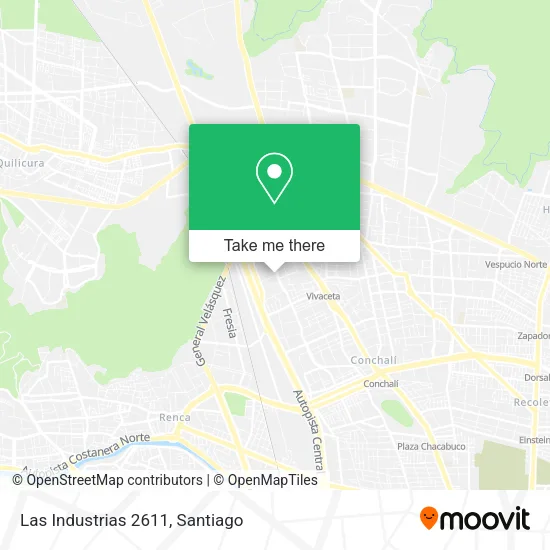 Las Industrias 2611 map