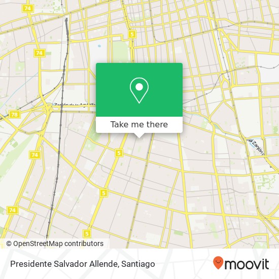 Presidente Salvador Allende map