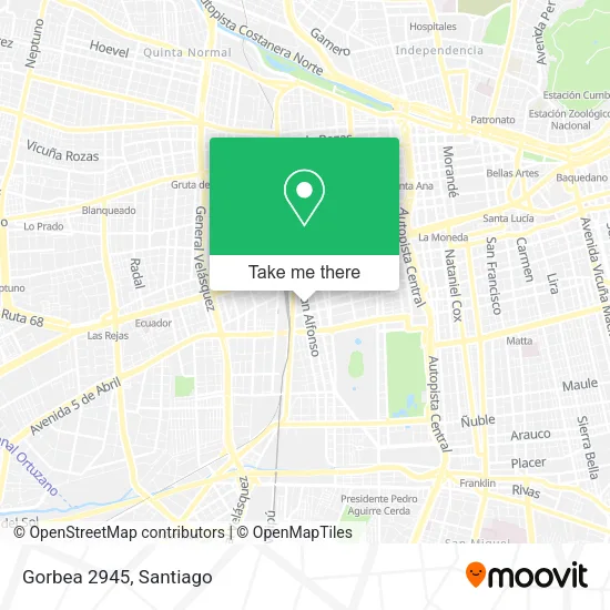 Gorbea 2945 map