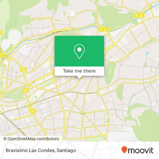 Bravisimo Las Condes map