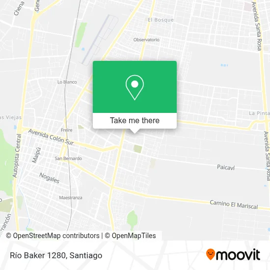 Río Baker 1280 map