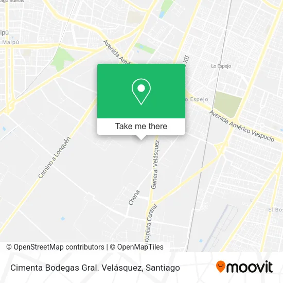 Cimenta Bodegas Gral. Velásquez map