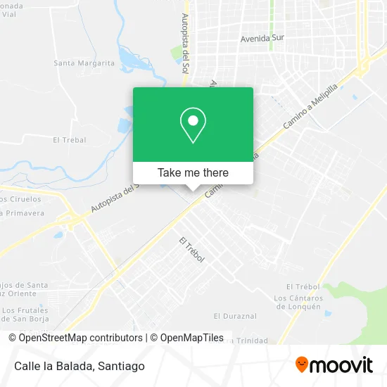 Mapa de Calle la Balada