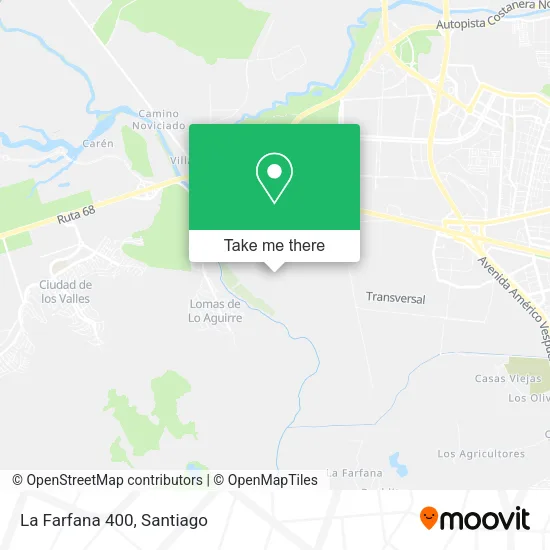 La Farfana 400 map