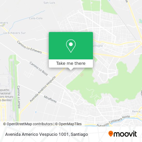 Avenida Americo Vespucio 1001 map