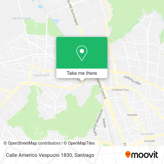 Calle Americo Vespucio 1830 map