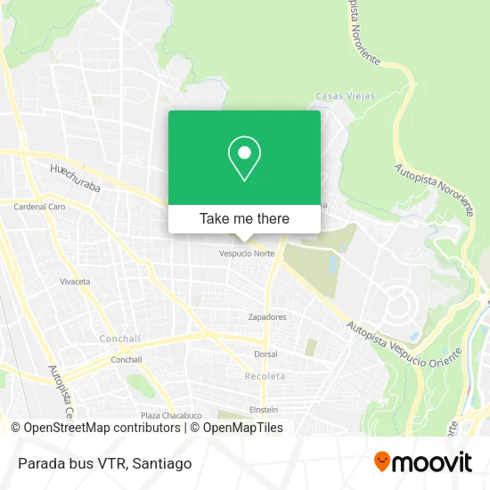 Parada bus VTR map