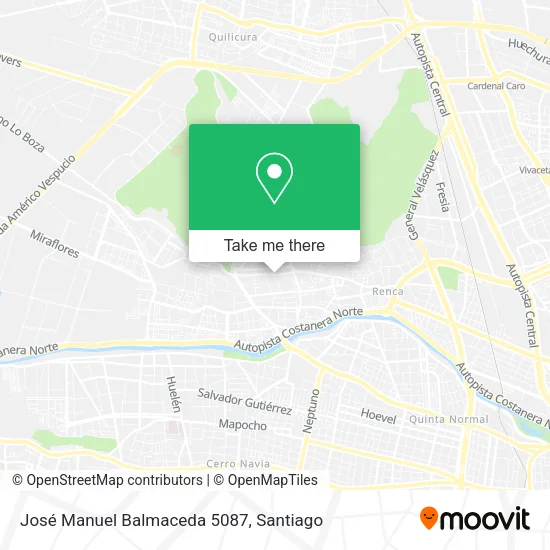 José Manuel Balmaceda 5087 map