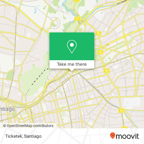 Mapa de Ticketek