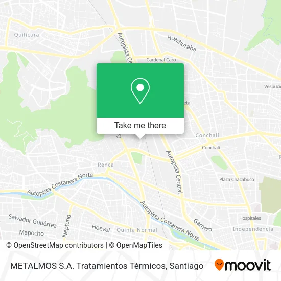 METALMOS S.A. Tratamientos Térmicos map