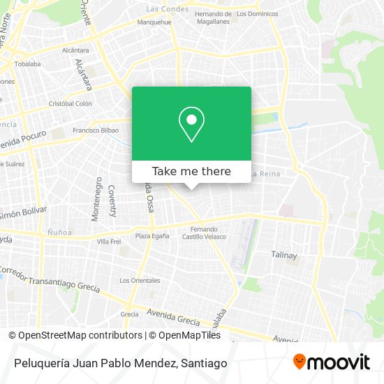 Peluquería Juan Pablo Mendez map
